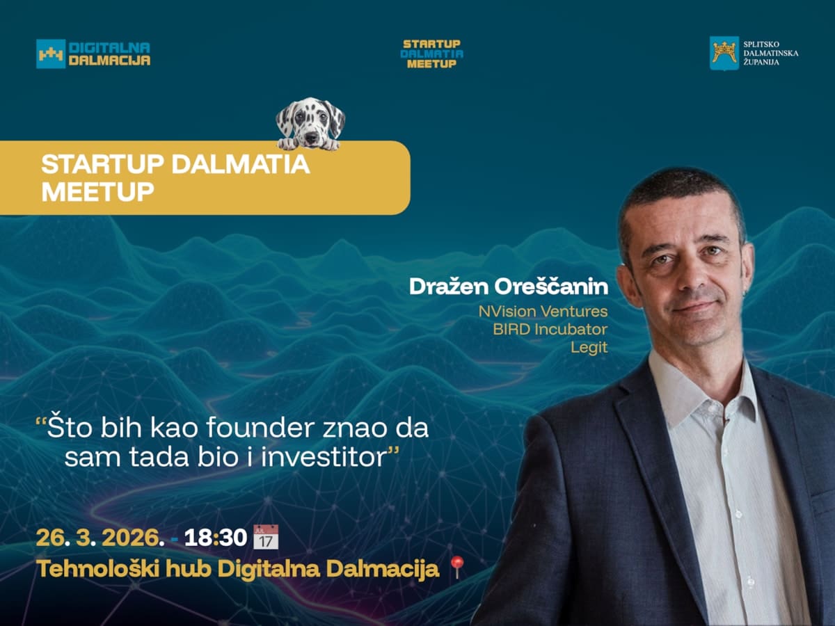 Poznato ime domaće poduzetničke scene stiže u Split: Dražen Oreščanin predavač je novog Startup Dalmatia meetupa