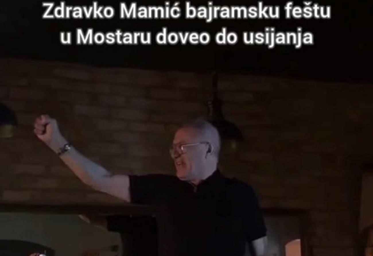 VIDEO Mamić slavio Bajram u Mostaru, zbog jedne pjesme se popeo na stol
