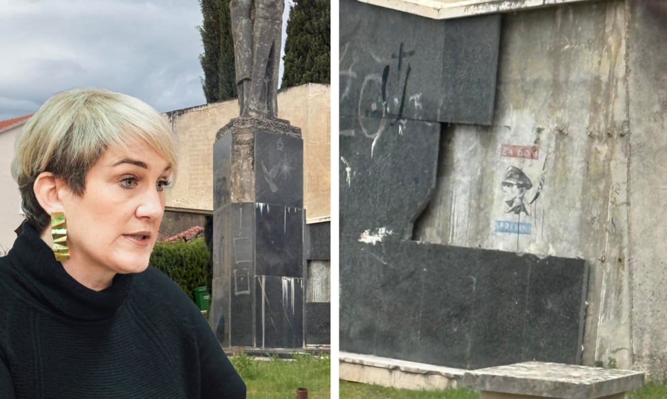 "Na spomeniku palim borcima u Hrvacima nacrtana glava Pavelića i natpis ‘Za dom spremni’. Sram me zbog tog prizora"