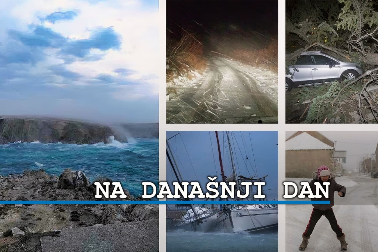 Tko je ovo doživio? Ciklona Rea okovala Dalmaciju, bura u Splitu do 166 km/h, Makarska pod vodom...