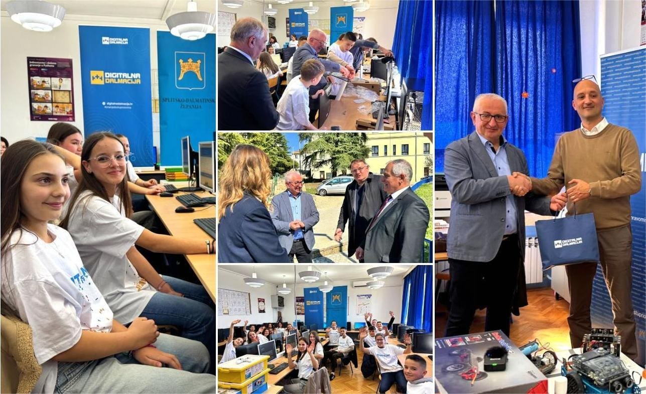 Više od 3500 učenika educirano kroz Digitalnu Dalmaciju: Nova računala stigla u imotsku školu za razvoj programiranja i umjetne inteligencije