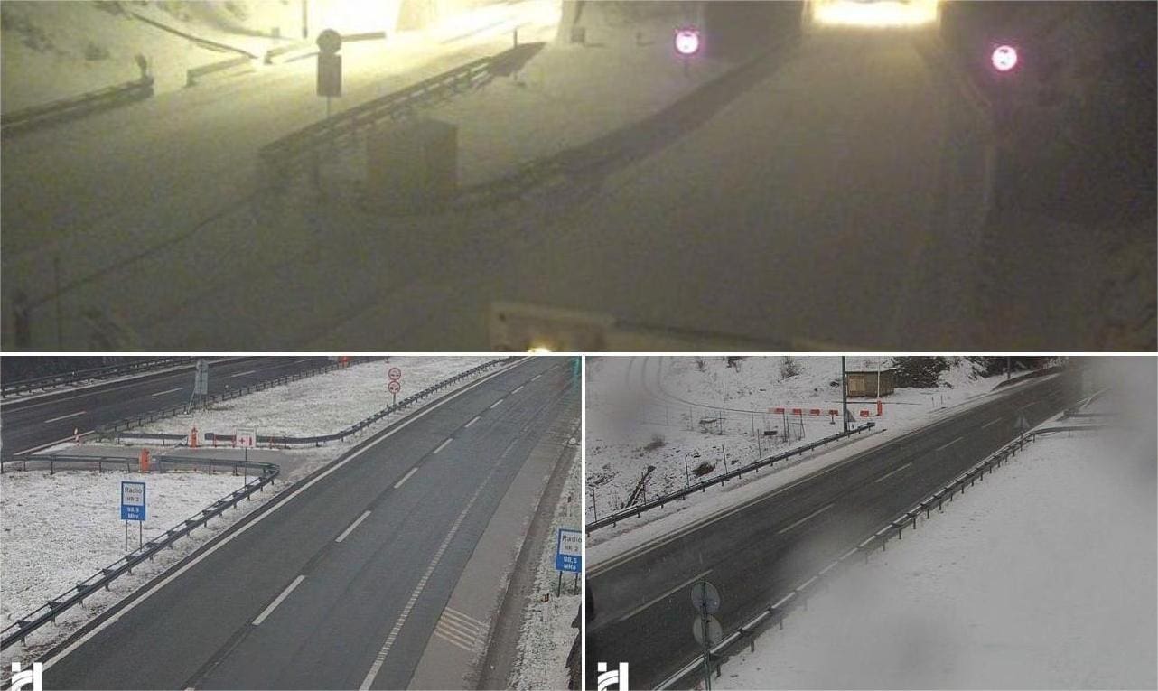 Jak vjetar i snijeg blokirali glavne pravce prema primorju i Istri: "Trenutno nema slobodnog cestovnog pravca..."