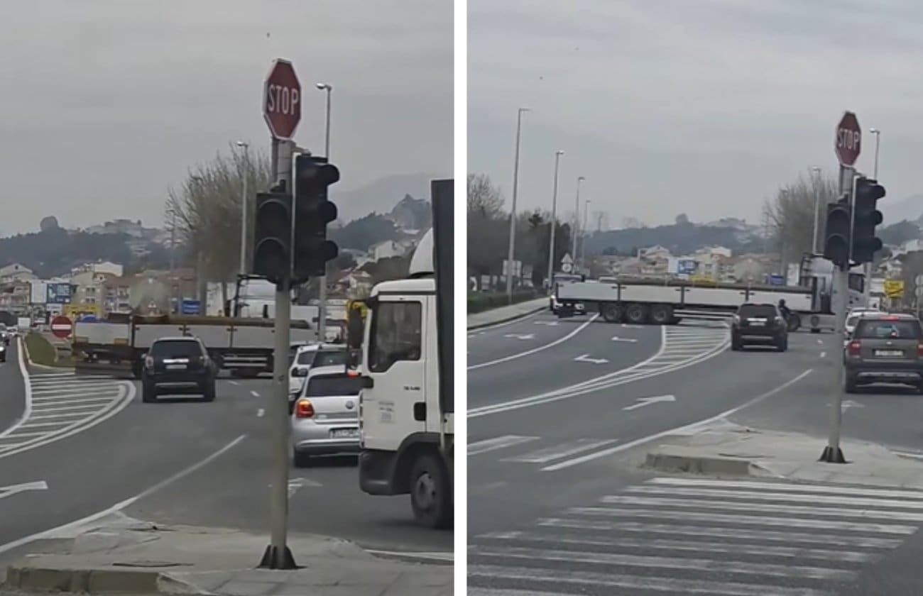 VIDEO Šokantan manevar: Kamion napravio polukružno okretanje preko punih linija kod skretanja za Žrnovnicu