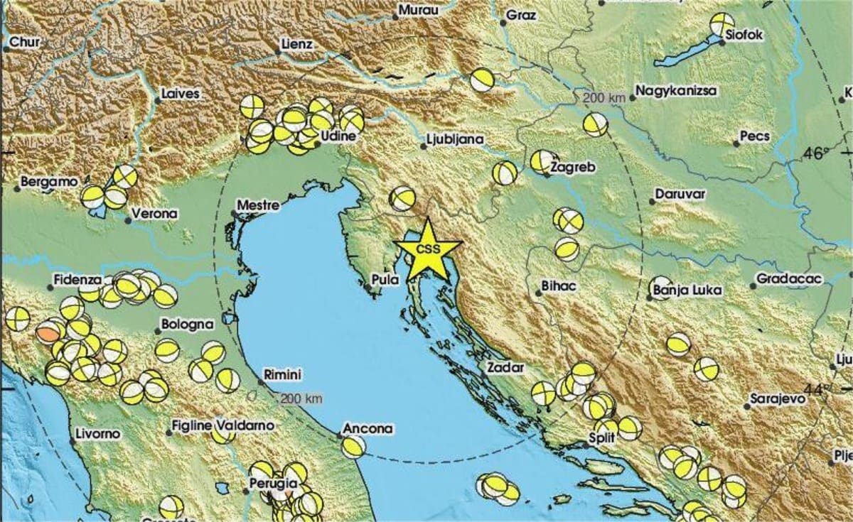 Treslo se tlo u Hrvatskoj: Magnituda potresa iznosila 2.8 prema Richteru