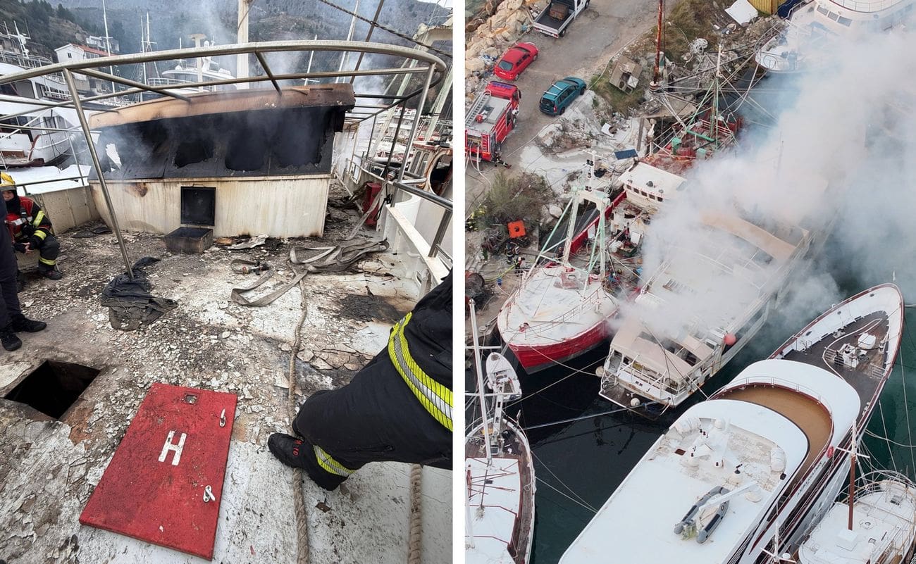 Pogledajte kako izgleda brod nakon požara u luci Bajnice