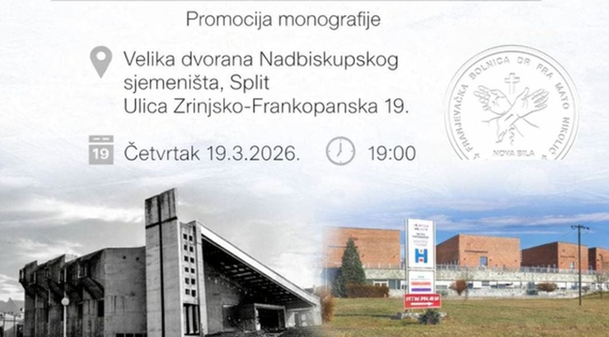 U Splitu se predstavlja knjiga posvećena bolnici u Novoj Biloj koja odaje počast liječnicima i medicinskom osoblju koje je spašavalo puk u dolini Lašve