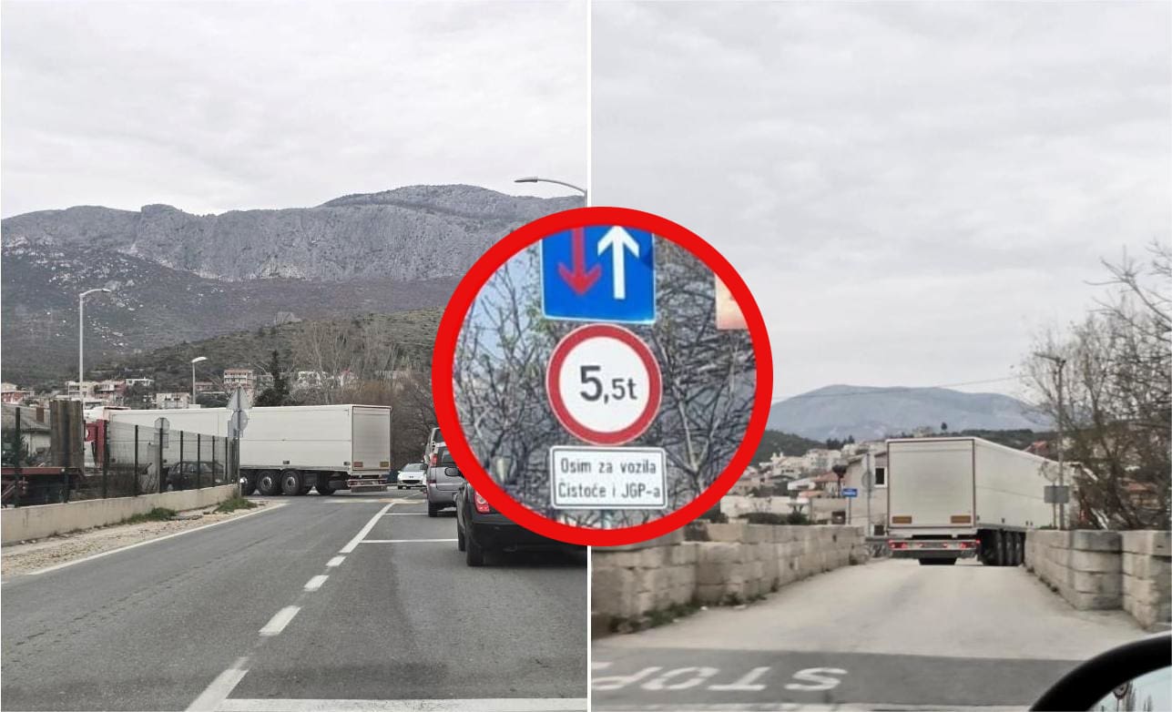 Šleper ignorira zabranu i ponovno prelazi preko povijesnog mosta u Splitu!