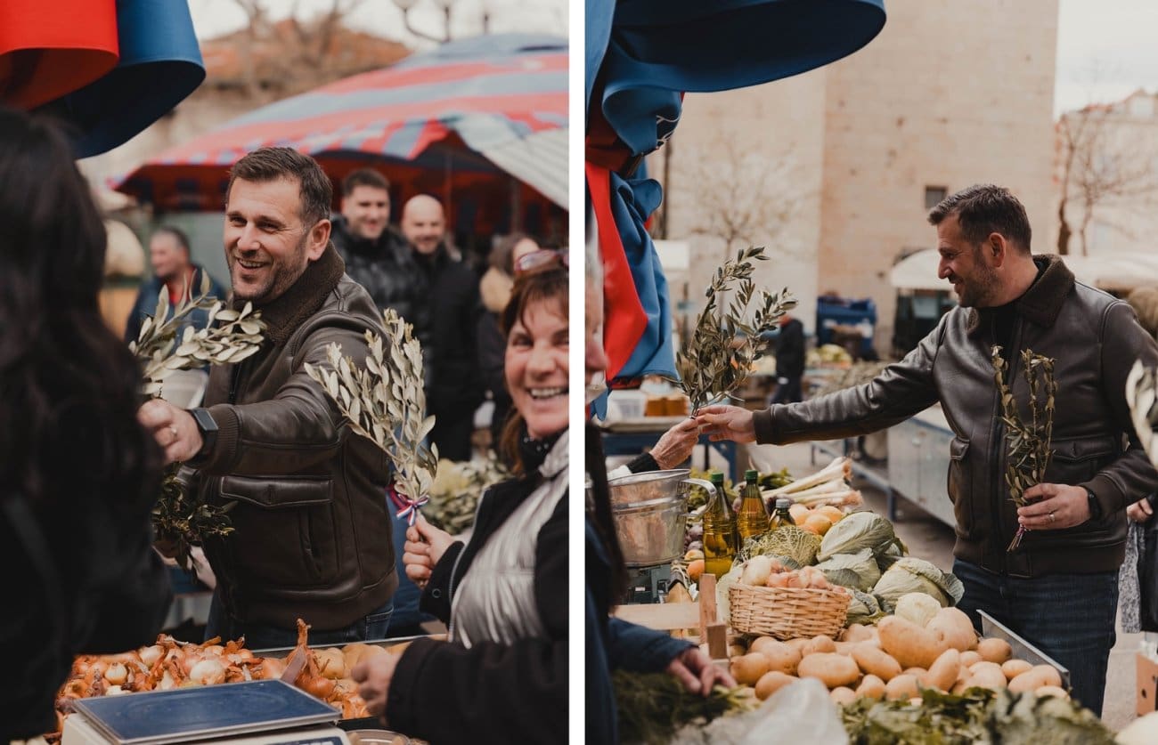 Šuta građanima Splita dijelio maslinove grančice uoči Cvjetnice