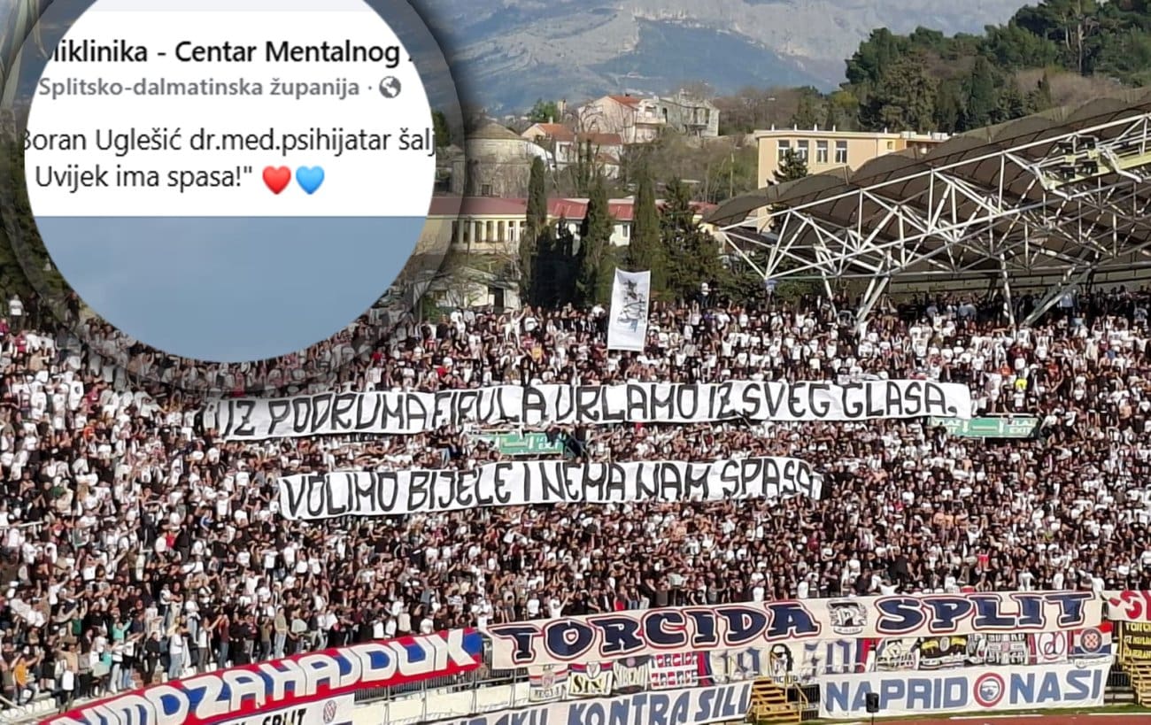 Torcida nedavno "urlala iz podruma Firula", odgovorio im poznati splitski psihijatar: "Momci, ne gubite nadu"
