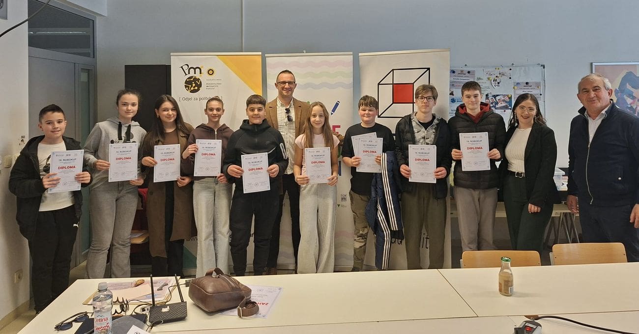 U Splitu održana županijska razina natjecanja Robokup 2026.