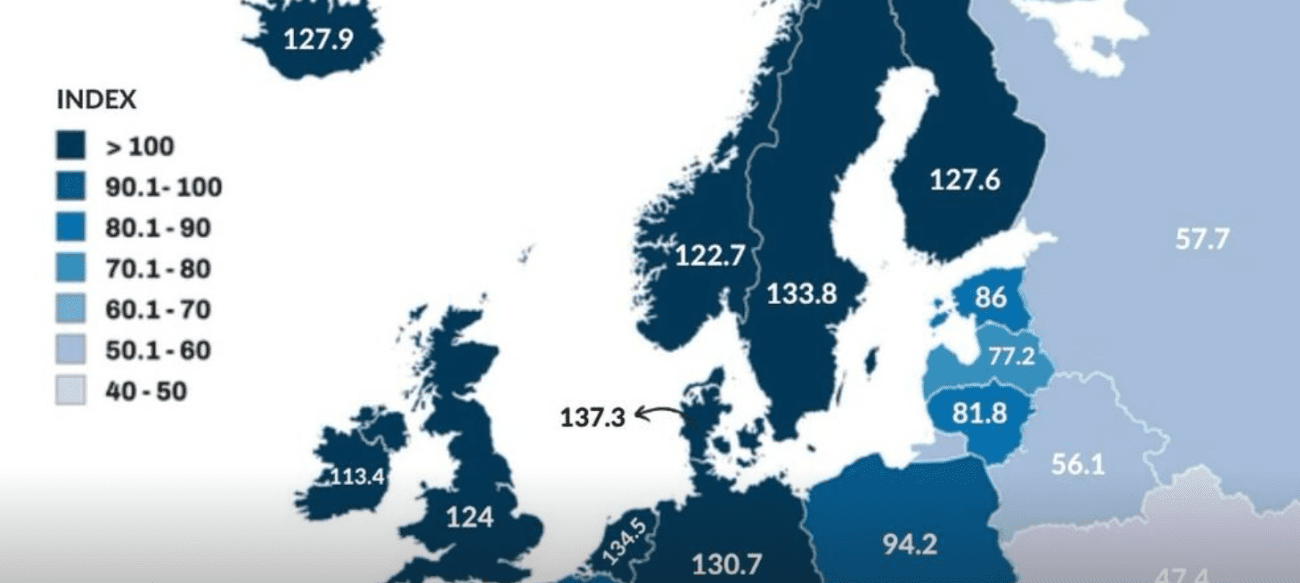 Objavljena karta kupovne moći u Europi: Pogledajte gdje se najlošije živi i kako stoji Hrvatska