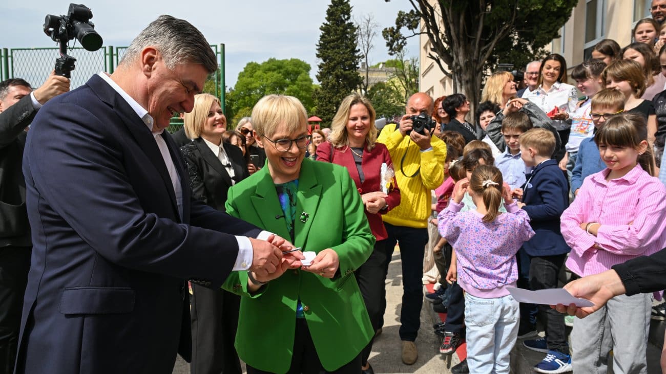 Predsjednik Milanović zajedno s predsjednicom Slovenije Natašom Pirc Musar posjetio školu slovenske manjine u Rijeci