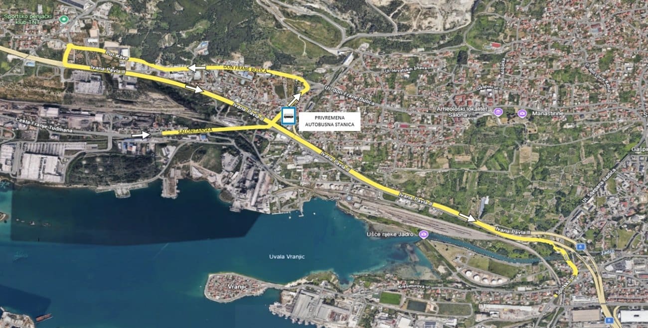 Zbog radova u Salonitanskoj ulici mijenjaju se trase autobusa