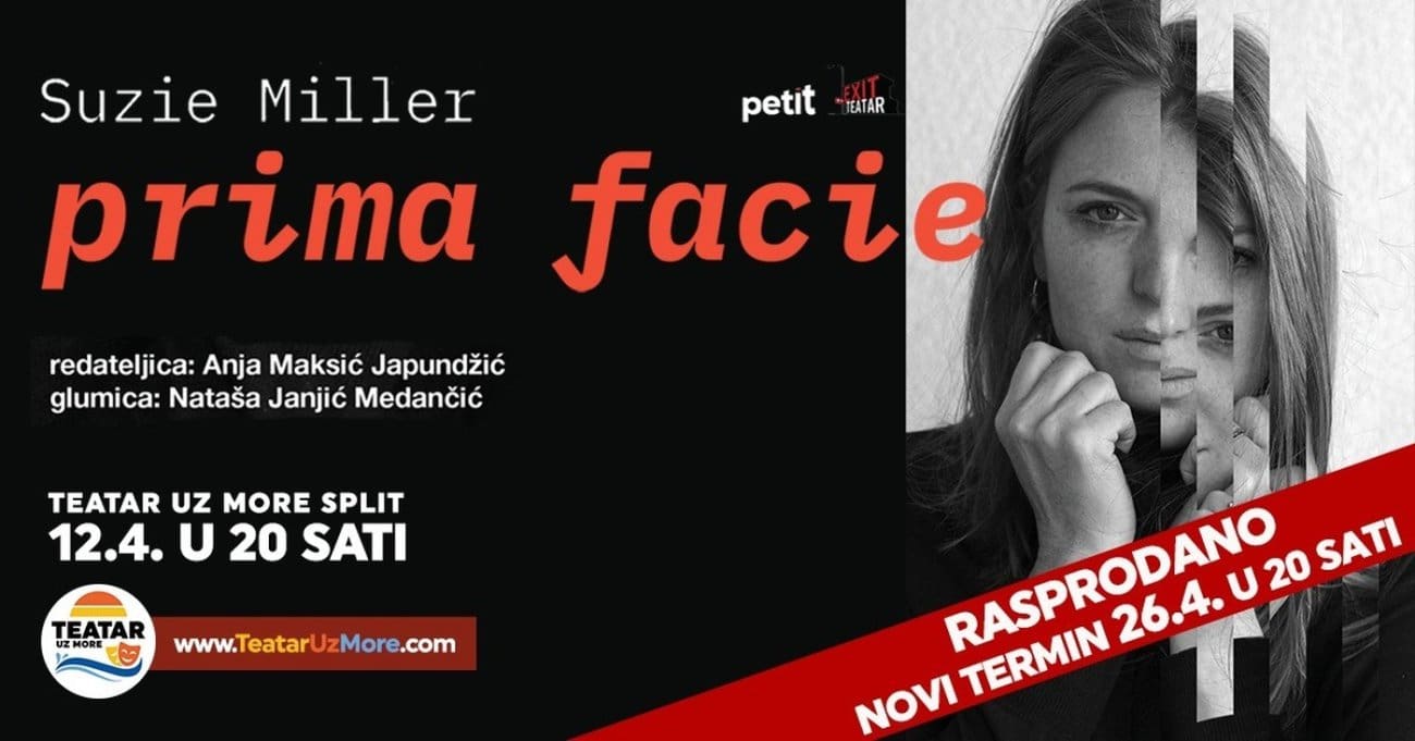 Splićani je žele vidjeti! Nataša Janjić MedančIć rasprodala "Prima facie". Novi termin 26. travnja