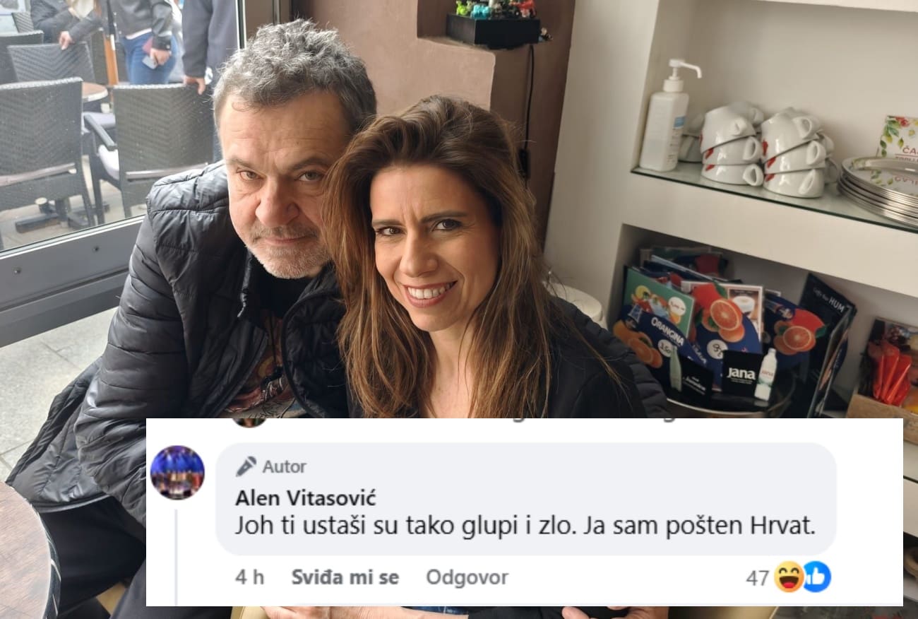 Alen Vitasović pozirao s Katarinom Peović: "Ustaši su glupi i zlo, ja sam pošten Hrvat"
