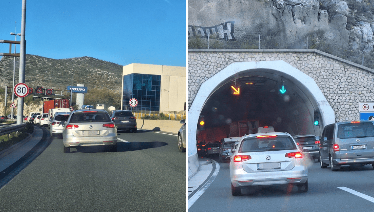 "Nepodnošljivo": Velika je gužva od Dugopolja prema Splitu