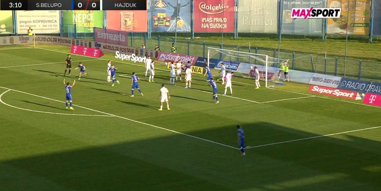 SLAVEN BELUPO – HAJDUK 1-0: Pogodak Dabre za rano vodstvo