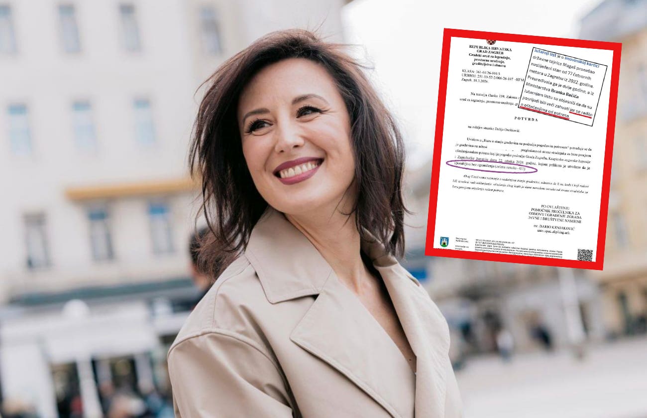 Novi skandal na pomolu? Dalija Orešković objavila dokument koji demantira ministra Bačića: "Ima li igdje na svijetu priuštivijeg stanovanja od onog koje HDZ omogući svojim članovima"