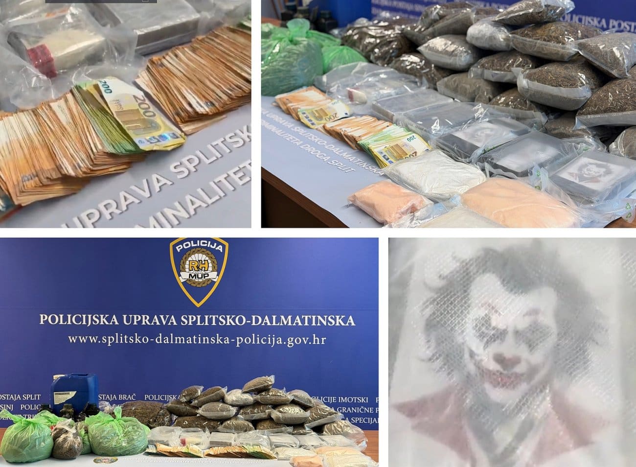 "PAO" 28-GODIŠNJAK IZ MAKARSKE Kapitalna zapljena policije "teška" gotovo četvrt milijuna eura: 29 kilograma kokaina, amfetamina i marihuane