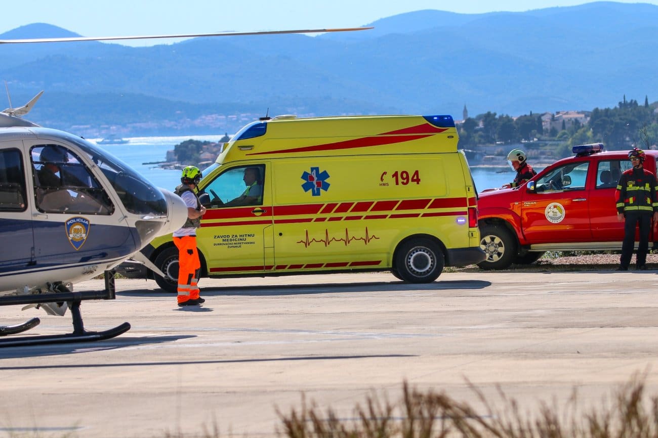 Hitna akcija na jugu: Ozlijeđena osoba helikopterom prevezena u