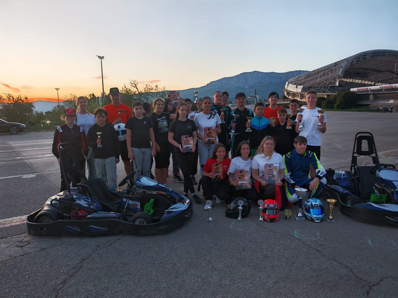 FOTO Otvoreno prvenstvo Hrvatske u kartingu: Mladi vozači okupili se u Splitu