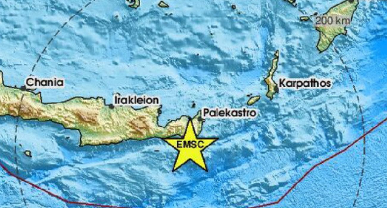 Potres pogodio područje kod Krete