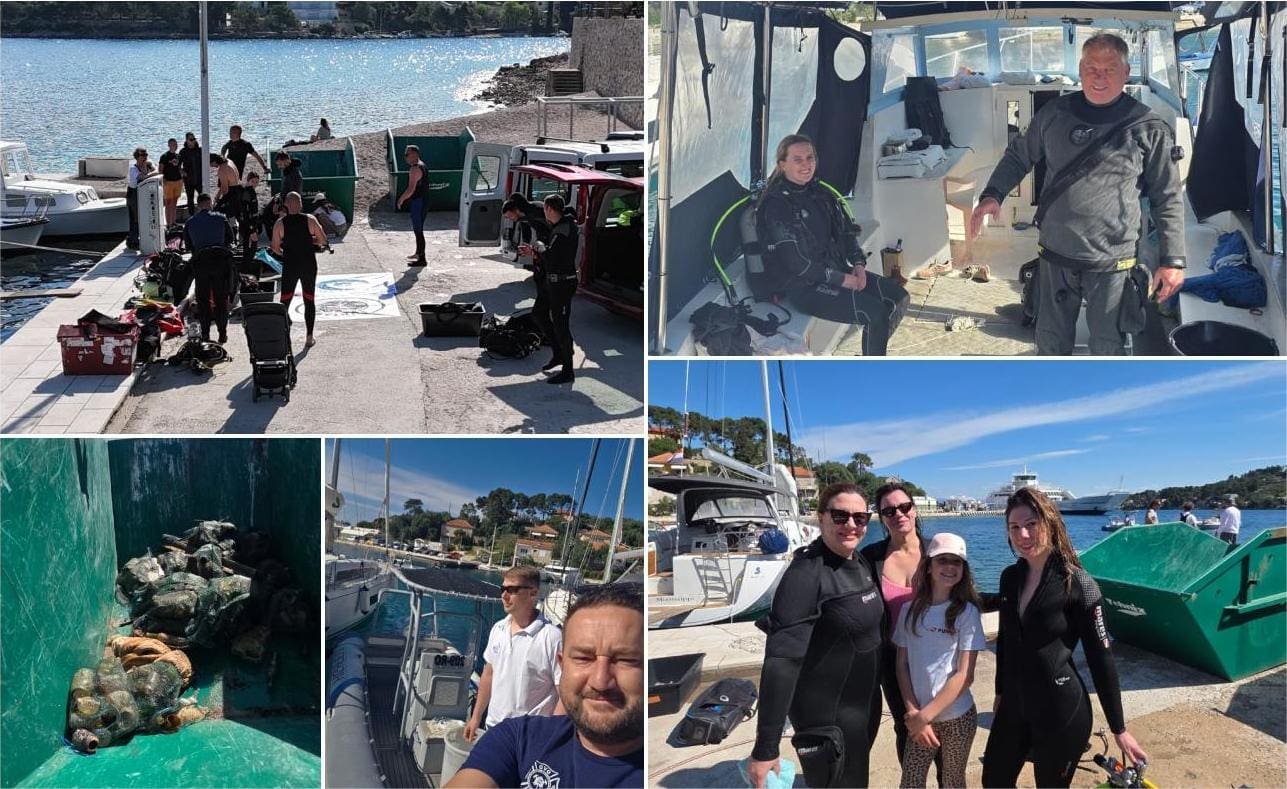 Ekipa sa Šolte skočila u more i krenula u borbu s otpadom na dnu! Pogledajte što su izvukli