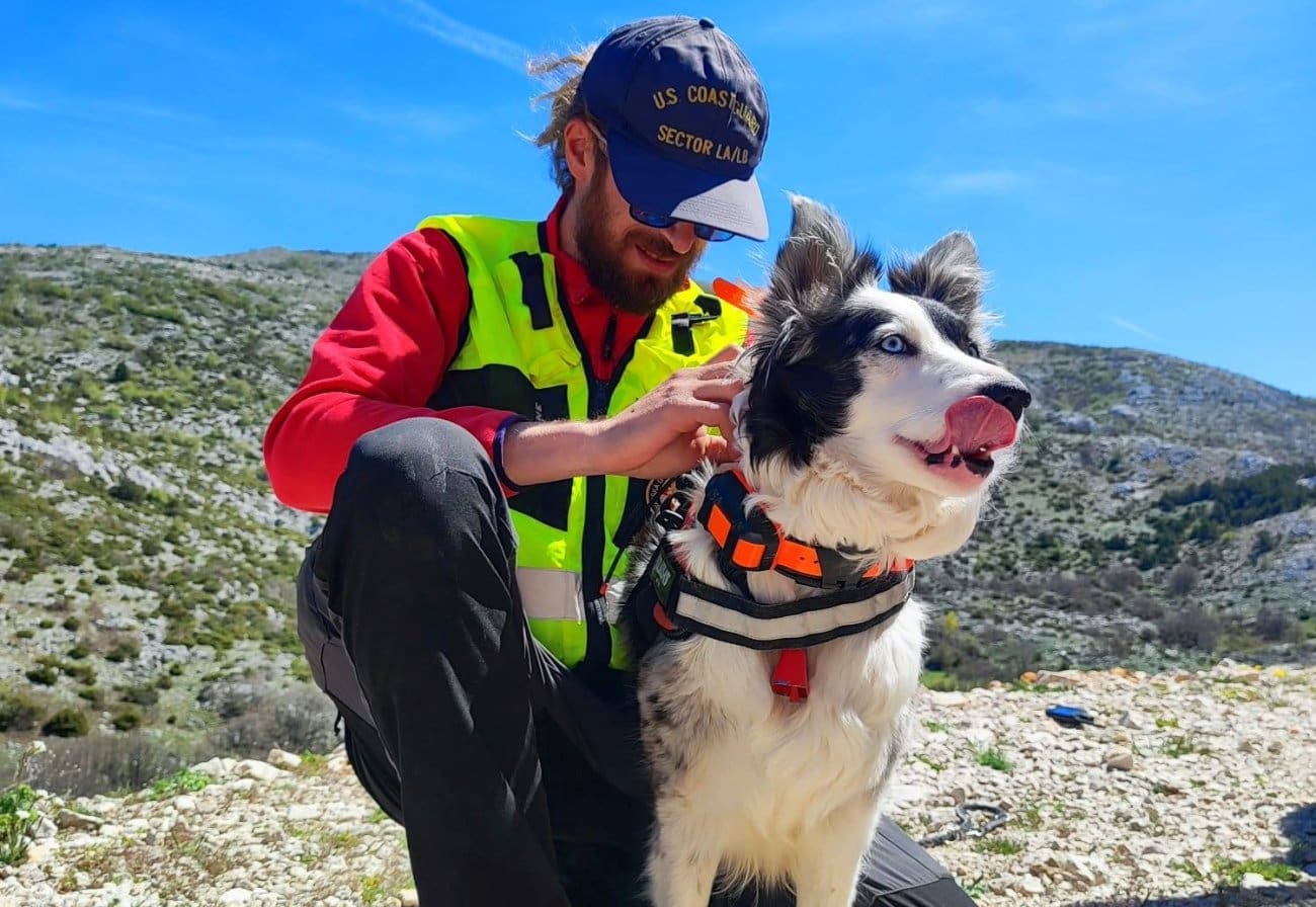 HGSS Orebić dobio novi potražni tim: Pas Megy i vodič Mislav uspješno položili licencu