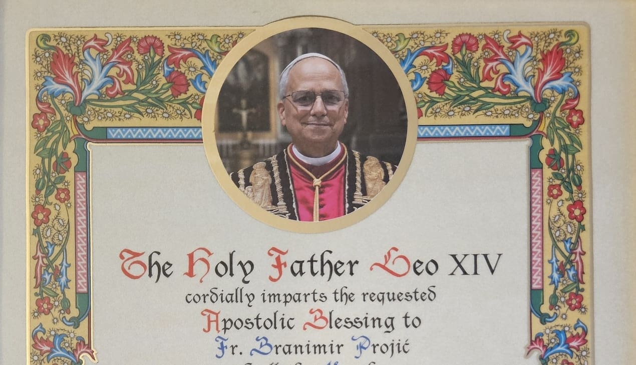 Papa Lav XIV. udijelio apostolski blagoslov Klapi "Sveti Juraj"