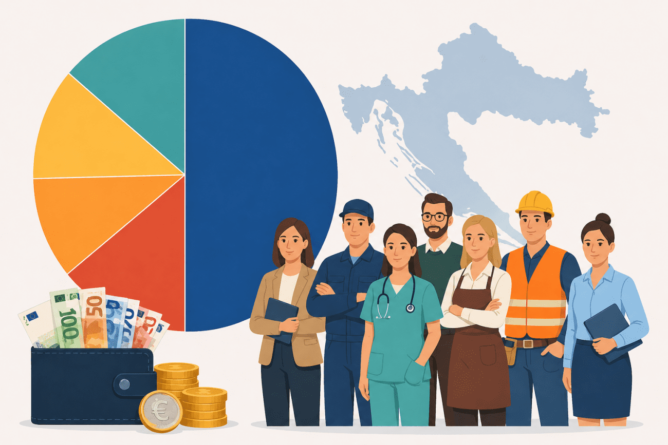 Jeste li dio ove statistike? Objavljeni novi podaci o plaćama u Hrvatskoj