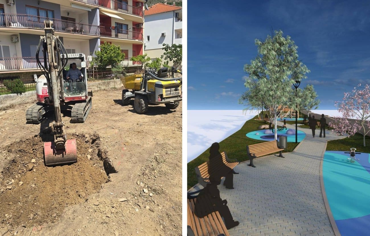 U Strožancu započeli radovi na izgradnji parka s dječjim igralištima