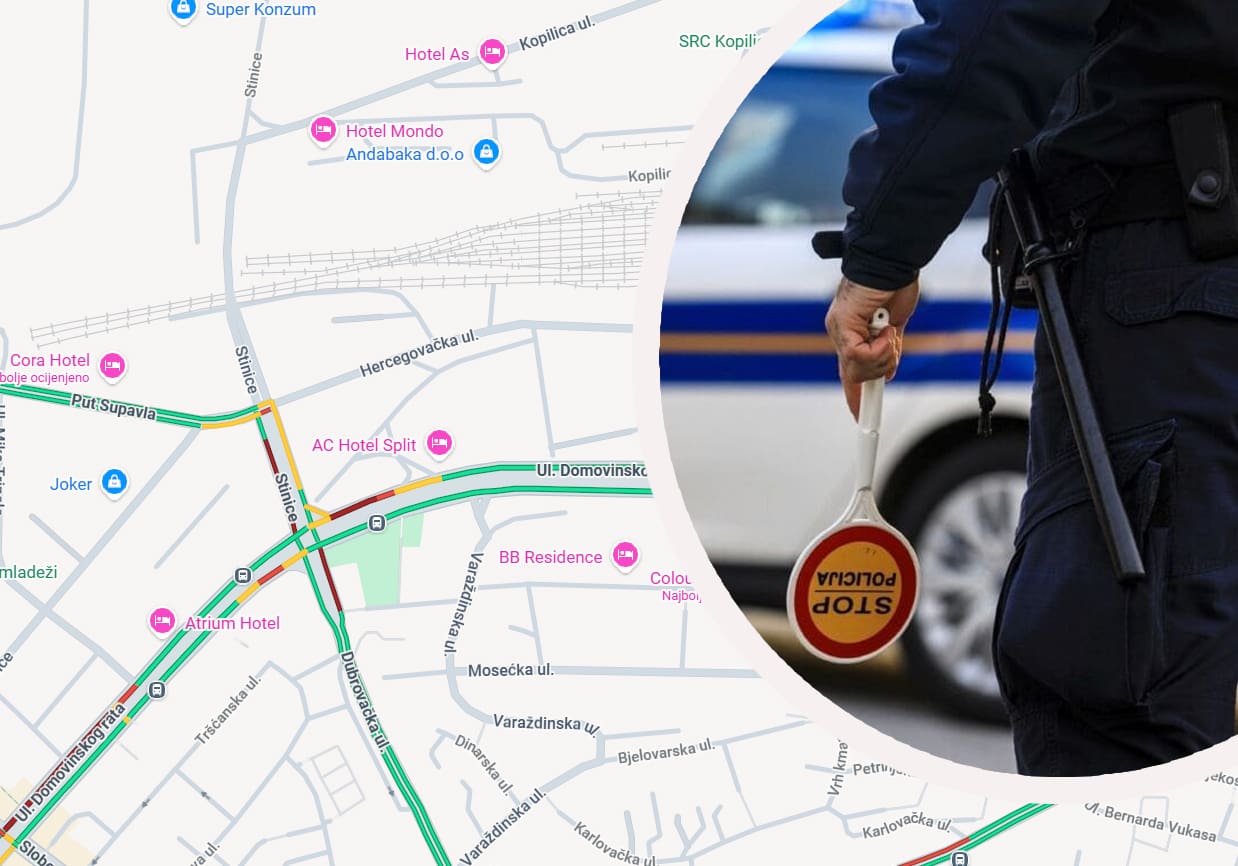 Sudar kod benzinske crpke u Splitu: Motociklist zatražio liječničku pomoć