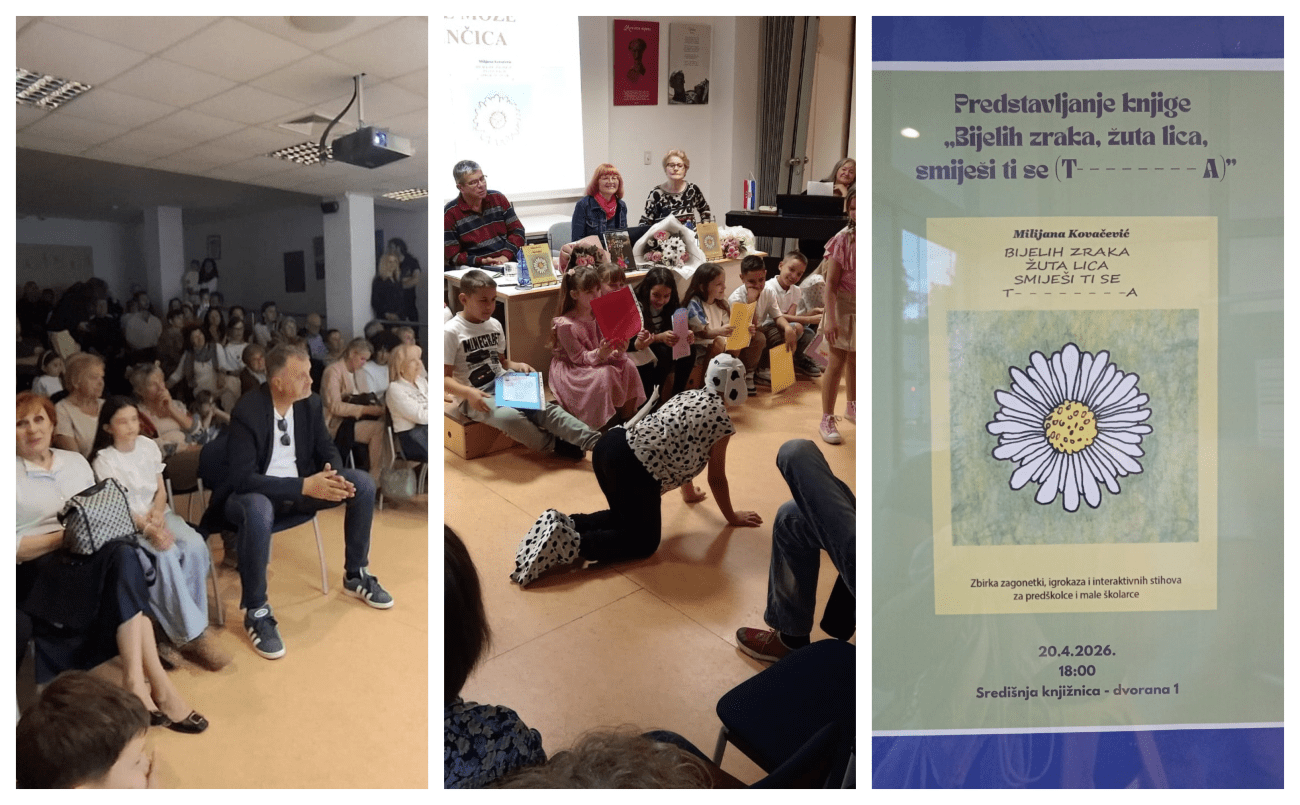 Dogodila se posebna atmosfera u GKMM-u. Milijana Kovačević na promociji zbirke: "Djeca su oživjela moje stihove"