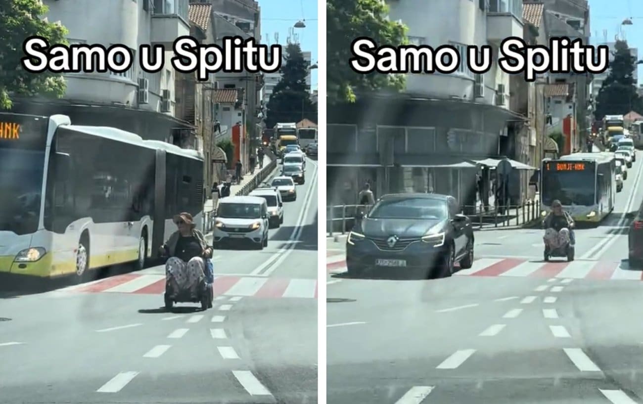 VIDEO "Samo u Splitu": Snimka starije gospođe u kolicima kod Pazara prikupila više od 400 tisuća pregleda