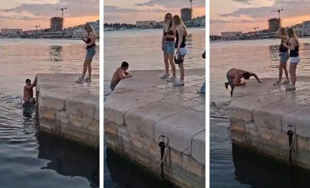 Krenulo je: Stranac skočio s broda i plivao do Rive, nije sve išlo "glatko"