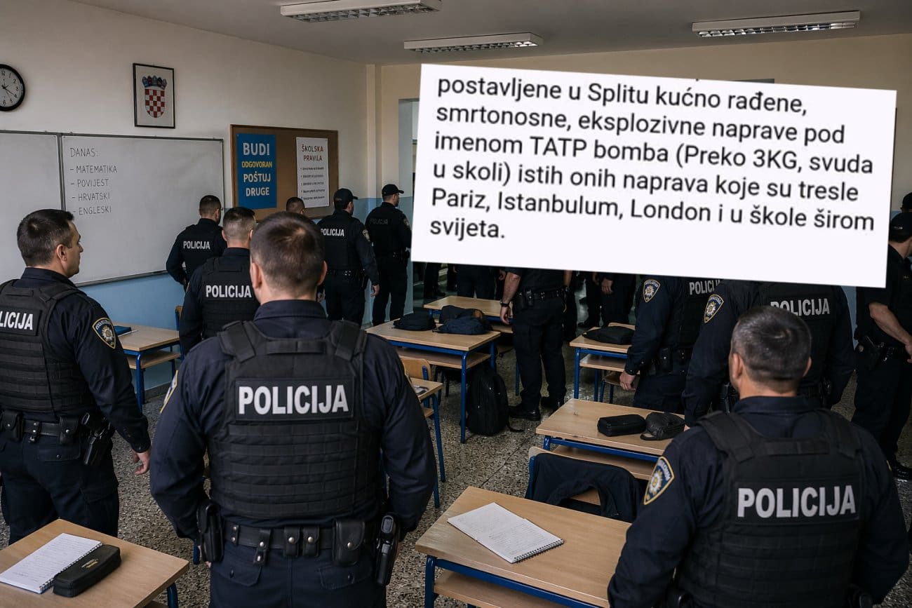 UZNEMIRUJUĆ SADRŽAJ! Zbog ovog e-maila evakuirane srednje škole u Splitu