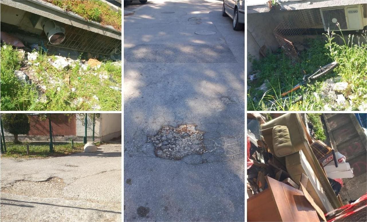 "Je li ikoga briga za ovaj užas?": Stanari Plokita ogorčeni, pogledajte fotografije rupa, smeća i opasnog jarka tik uz Dom za starije