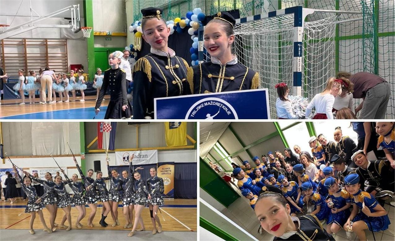 Trilj na nogama: Mažoretkinje donijele kući osam medalja iz Crikvenice