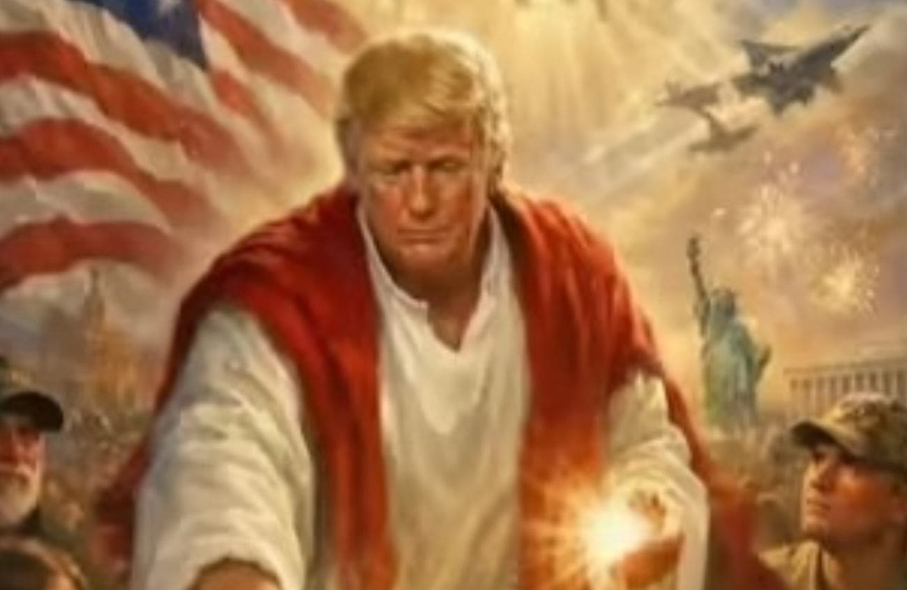 Trump opet šokirao: Objavio sliku na kojoj se prikazuje kao Isus?