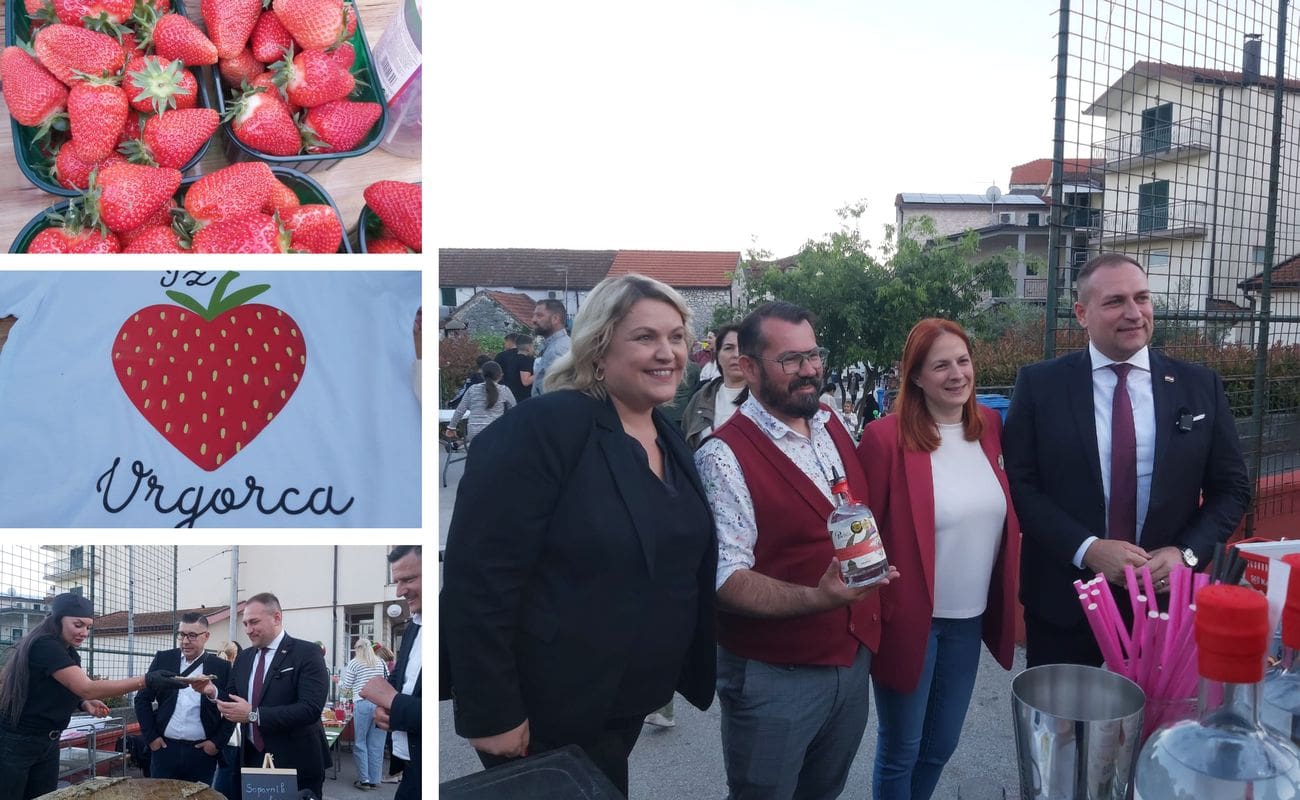 Vrgorac slavi svoju najslađu zvijezdu: Dan vrgoračkih jagoda privukao brojne posjetitelje, stigao i ministar Vlajčić