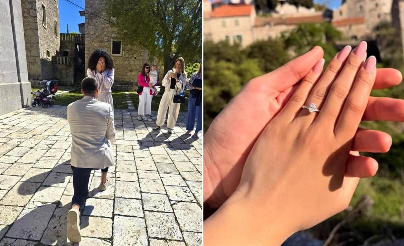 Čestitke pristižu sa svih strana: Vuco zaprosio djevojku. Pogledajte romantični trenutak, bilo je suza