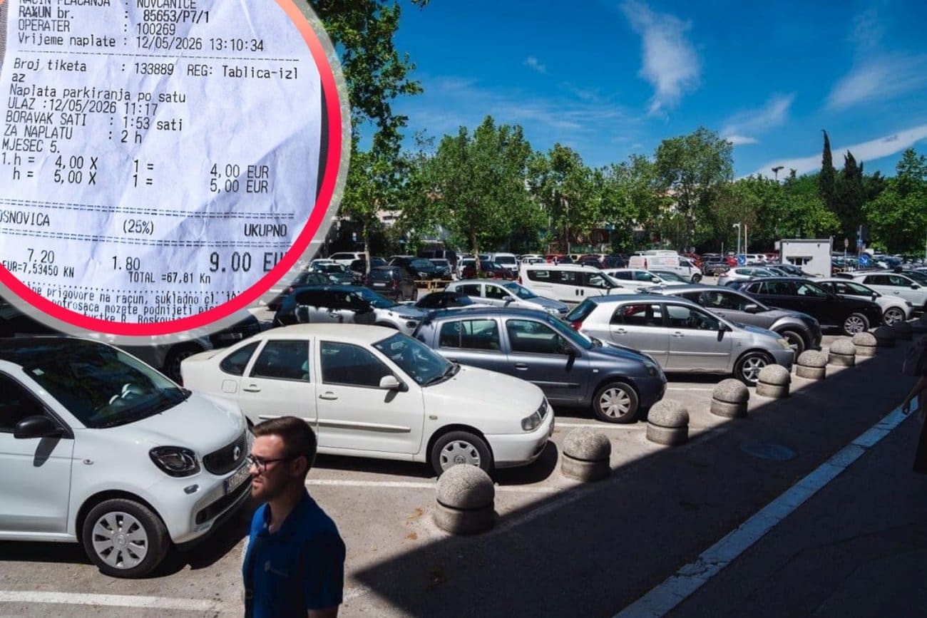 Splićanin ostao u šoku zbog cijene parkinga kraj Starog placa: "9 eura za manje od dva sata"