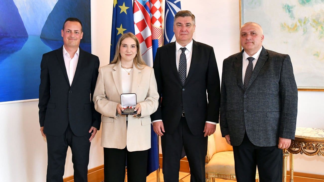 Predsjednik Milanović primio osvajačicu medalje u ljetnom sanjkanju 