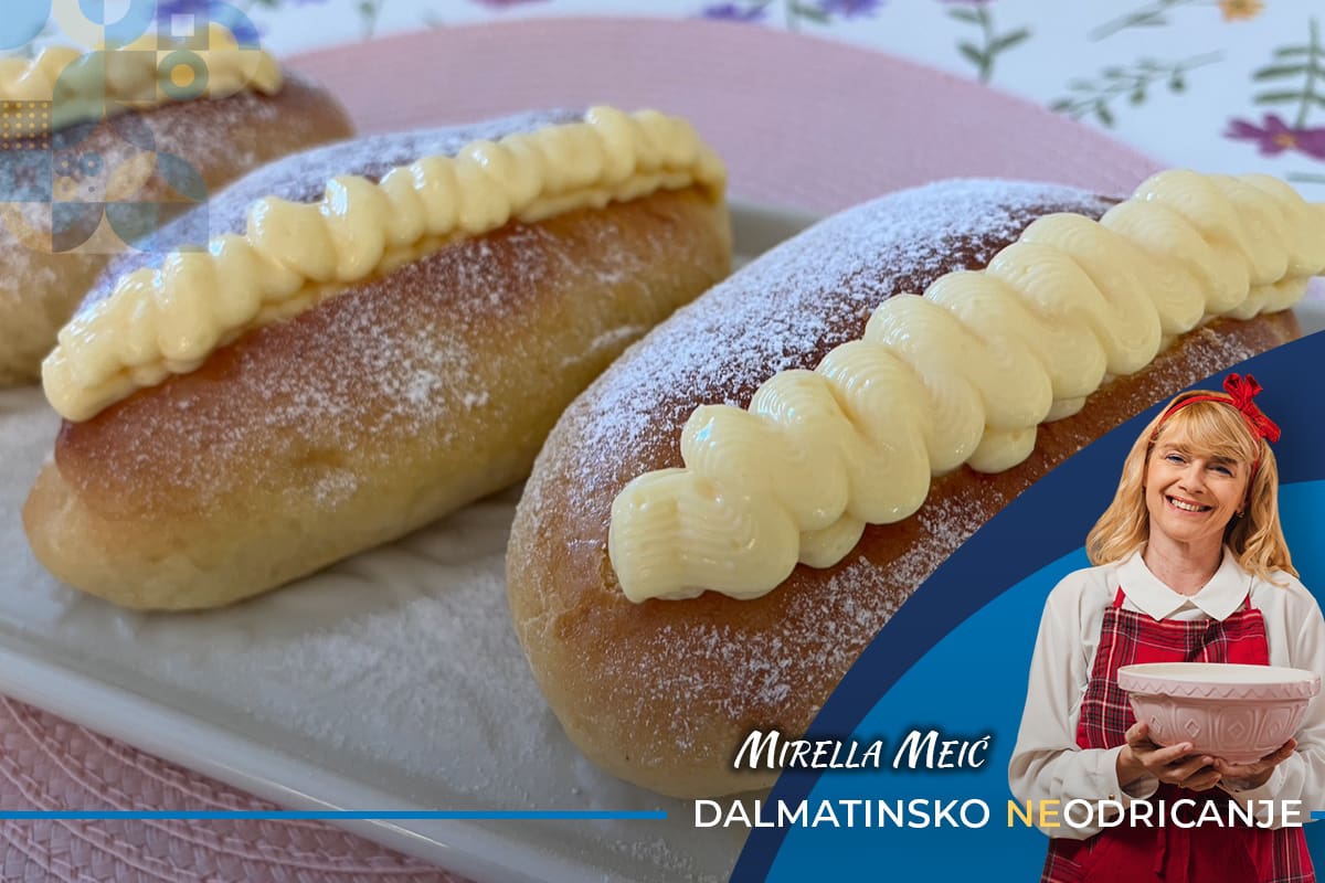DALMATINSKO NEODRICANJE Brioši - legendarno francusko pecivo obogaćeno neodoljivom slastičarskom kremom