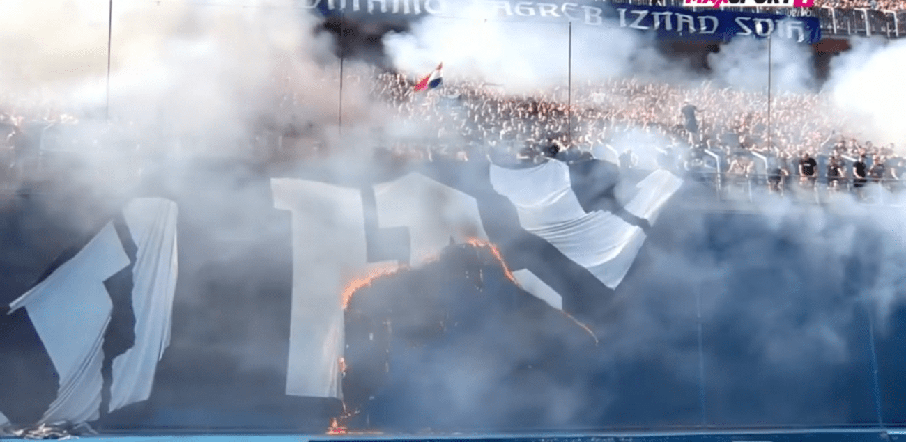 FOTOGALERIJA BBB zapalili vlastiti transparent na početku utakmice