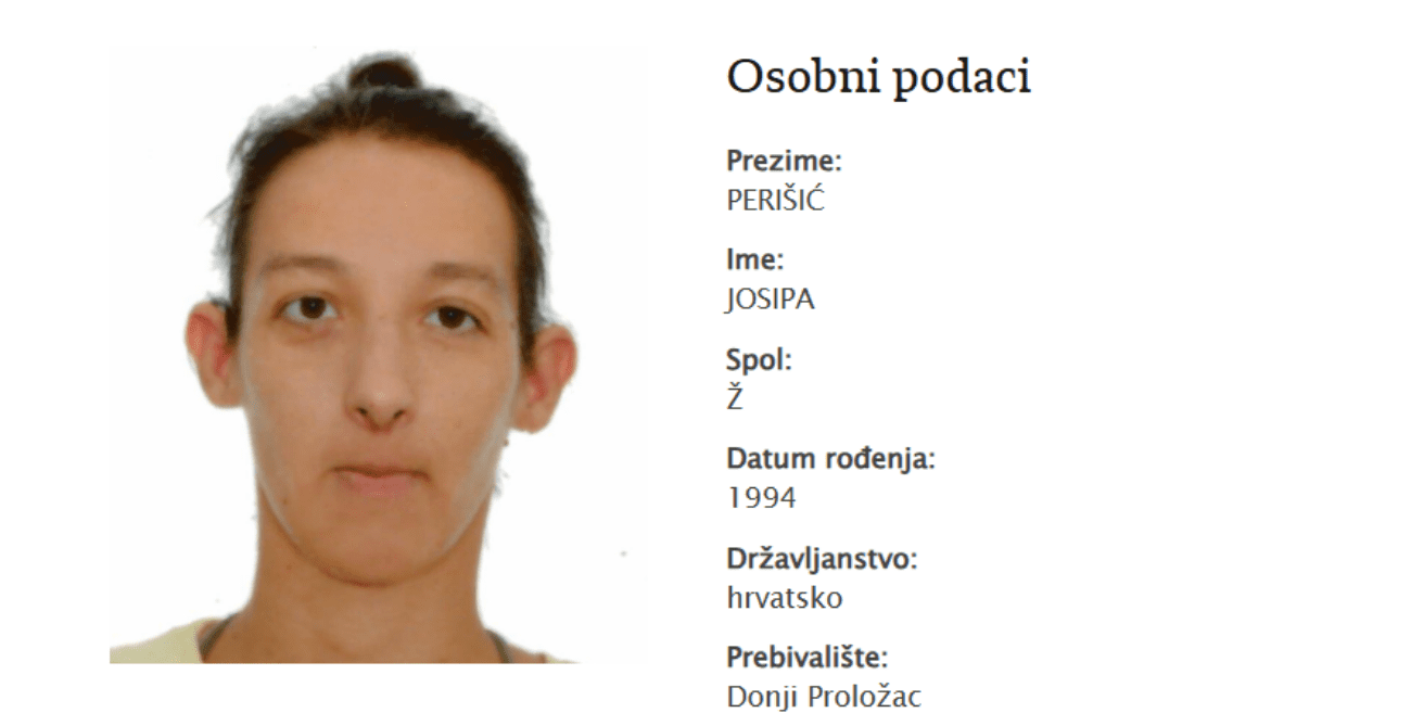 Josipa je nestala prije 13 dana, policija je traži