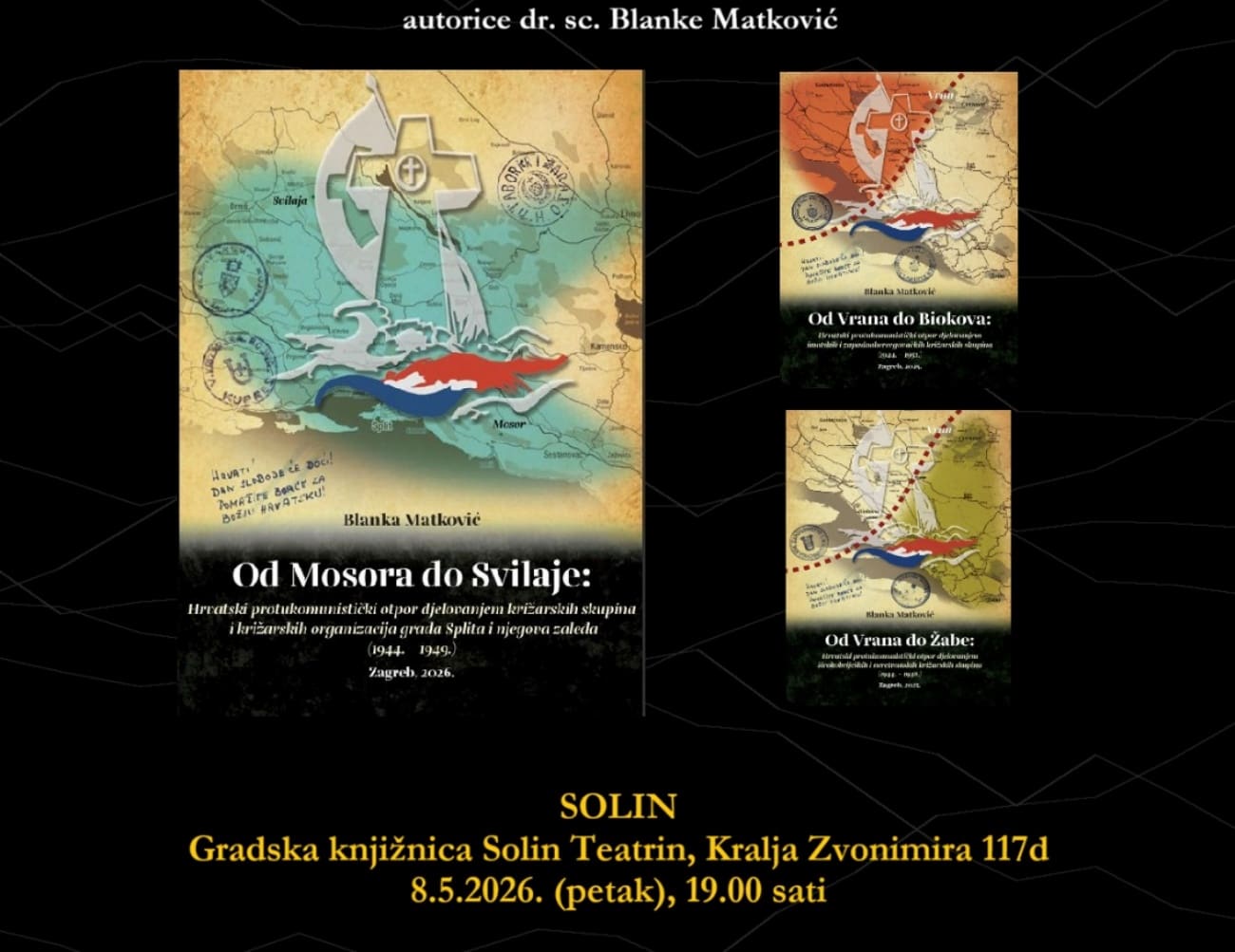 U Solinu predstavljanje knjige o protukomunističkom otporu u Dalmaciji
