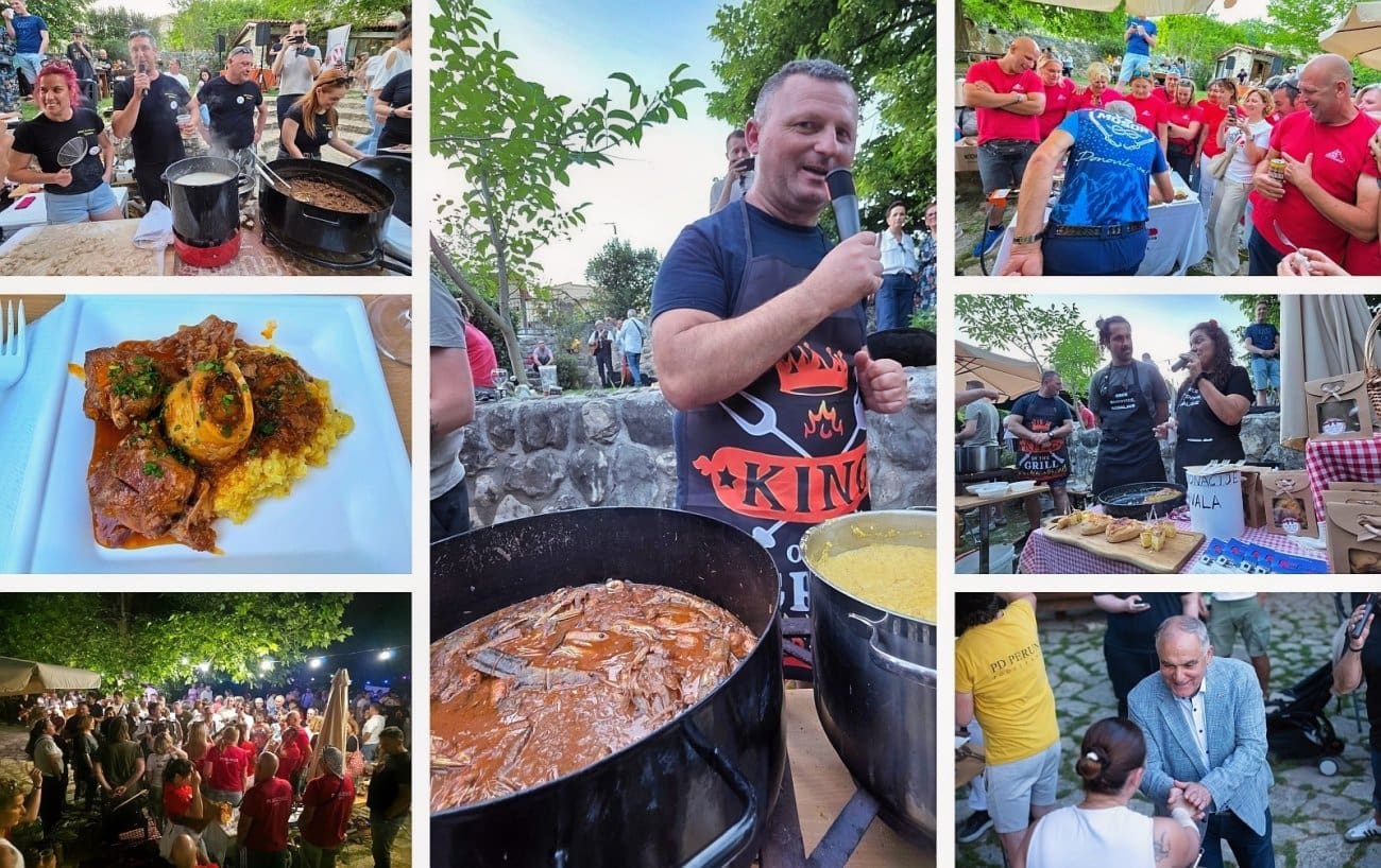 Brujet od jegulja oduševio žiri na čelu s Gastro tražilicom. Luda večer u Žrnovnici, pogledajte atmosferu s "purijade"
