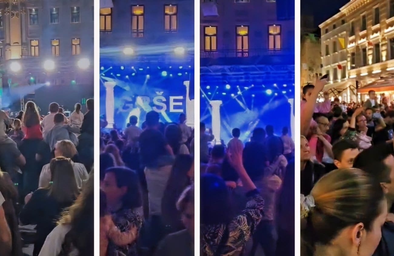 VIDEO Grše zapalio Pjacu: Koncert je počeo, trg ispunjen do posljednjeg mjesta