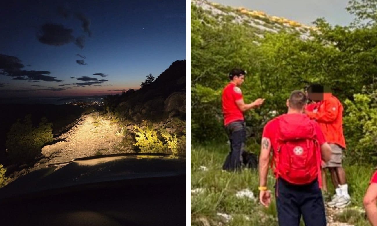 Drama na Mosoru: Strani turisti zalutali podno grebena, HGSS digao dronove